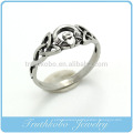 TKB-R0048 Stainless Steel Continuous Heart Link Knot Cast Ring